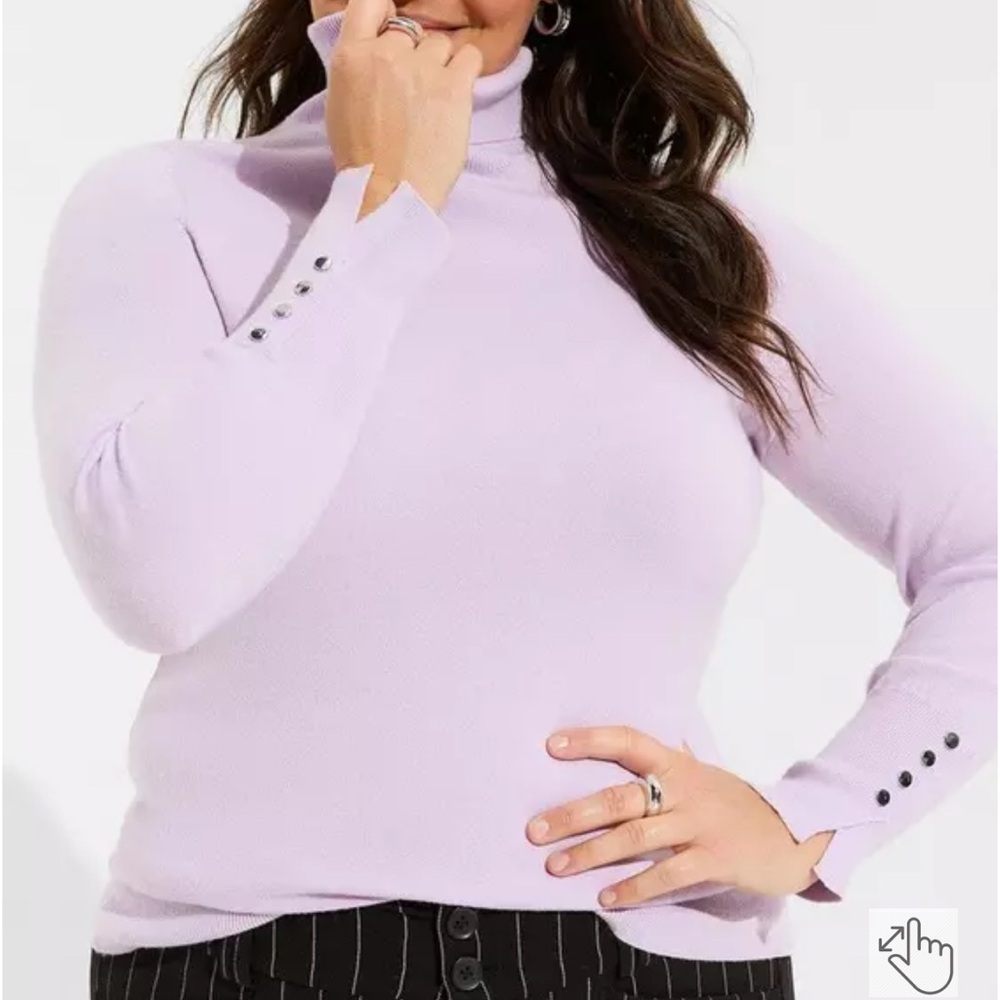 Torrid 3 lilac turtleneck top